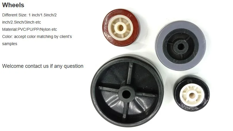 38/50/63mm Medium Duty Caster Wheel for Display Rack with Double Ball Bearing Power Coating Black