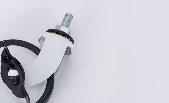 家具部品 3 インチ PP ダブルベアリングキャスターホイール 75 ミリメートルネジステムスイベルキャスターサイドブレーキ付き