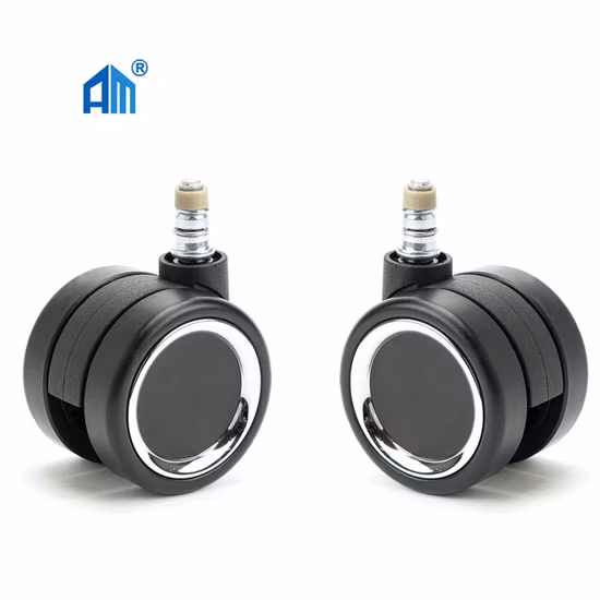 Am キャスターホイール 平板付き グリップリングステム付き 家具用キャスターホイール