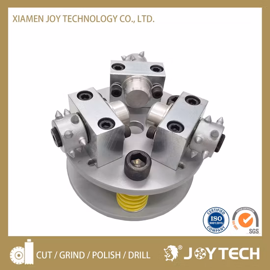 5 インチ 125mm ブッシュハンマー 3 ローラー付き アングルグラインダー コンクリート砥石 研磨ダイヤモンドツール (JOY)
